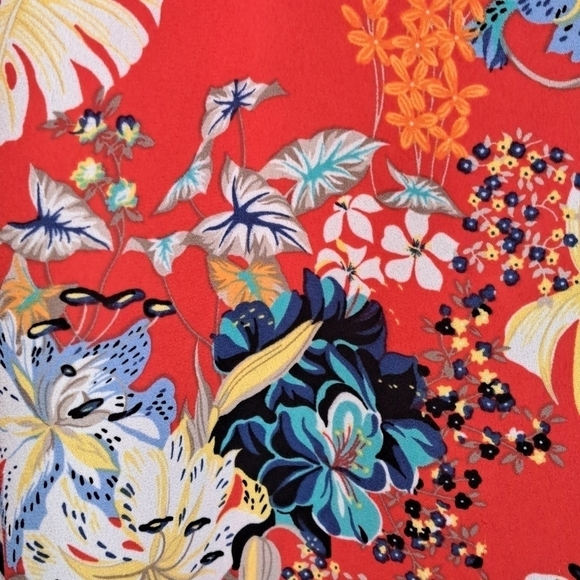 Collective Concepts Floral Blouse With Keyholes Size XXL - Picture 3 of 6